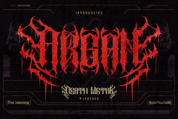 Argan: The Black Metal Font That Breaks the Silence