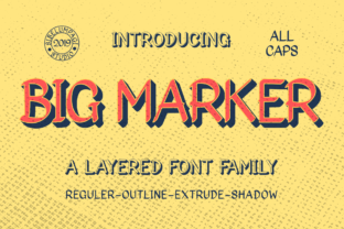 Big Marker Family: Vintage Style for Modern Branding
