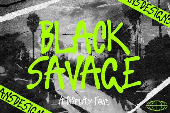 Black Savage: A Modern Ink Marker Typeface