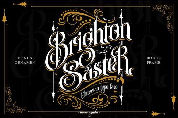 Brighton Saster: A Victorian Font for Modern Makers