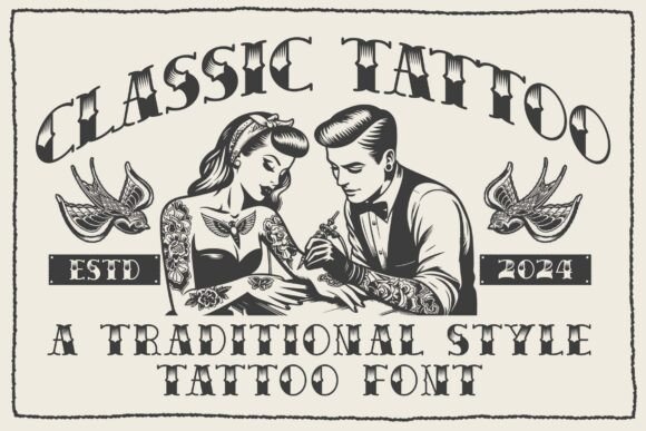 Classic Tattoo Font: Bold Branding for Authentic Projects