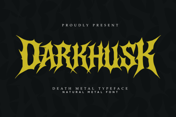 Darkhusk: The Raw, Organic Death Metal Font