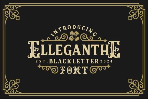 Elleganthe: A Victorian Typeface for Timeless Design