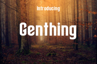 Genthing: Mastering Minimalist Design with a Modern Typeface