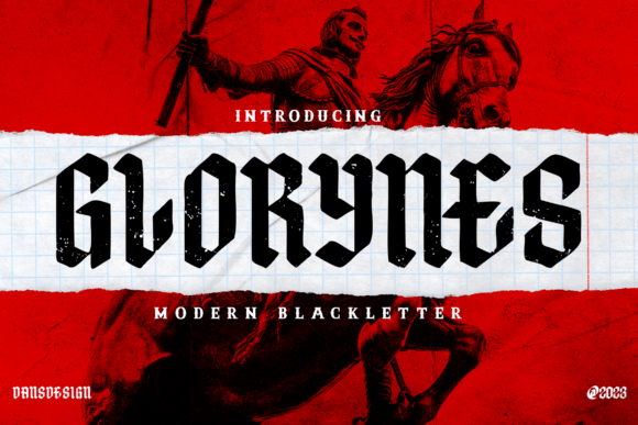 Glorynes: A Modern Blackletter for Bold, Edgy Design