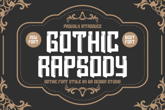 Gothic Rapsody: Bold Typography for Edgy Branding
