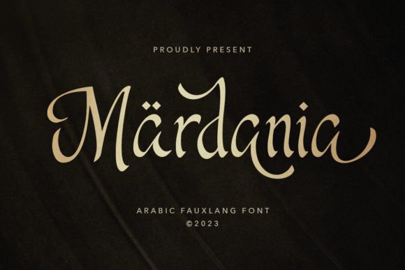 Mardania: Blending Arabic Calligraphy with Modern Design