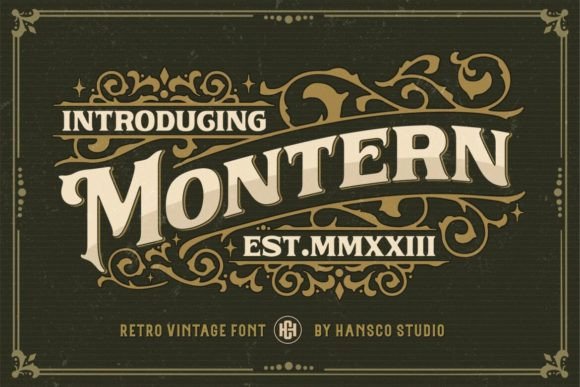 Montern: A Vintage Typeface for Timeless Branding