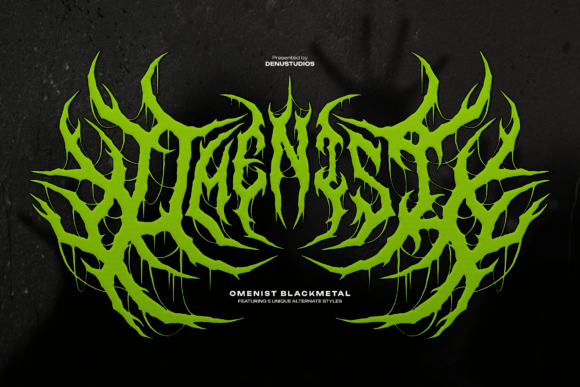 Omenist: Crafting Brutal Aesthetics with This Extreme Display Font