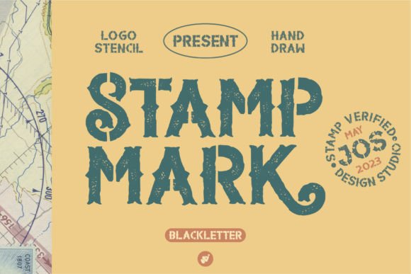 Stamp Mark: A Vintage Display Font with Authentic Character