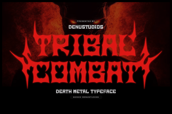 Unleash Raw Power: The Tribal Combat Typeface
