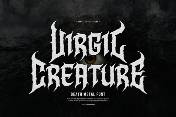 Virgil Creature: A Death Metal Font for Bold Design